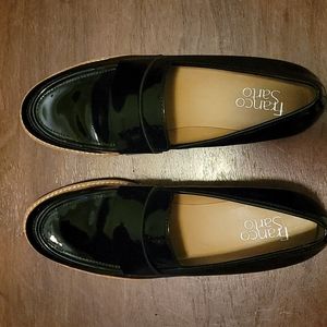 Franco Sarto black Patton leather shoes, excellent condition